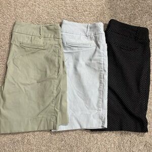 BUNDLE Hilary Radley Womens Midweight Bermuda Pull-On Shorts Women’s Large